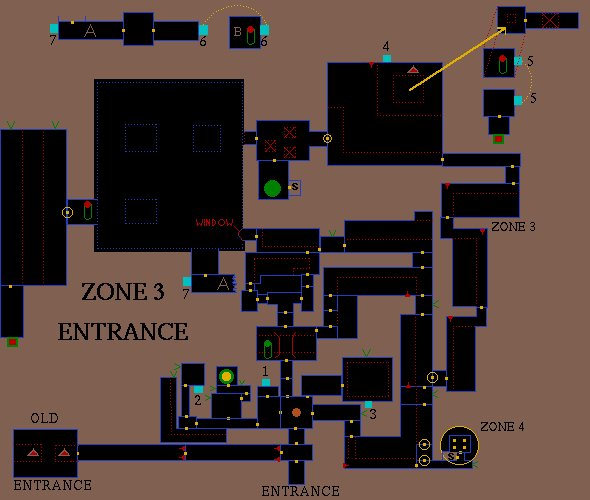 Map - Zone 3 Entrance